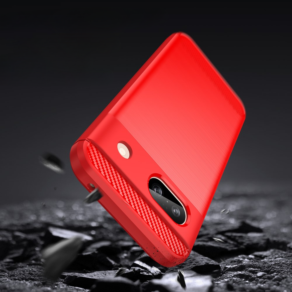 Google Pixel 8a - Coque look métal carbone