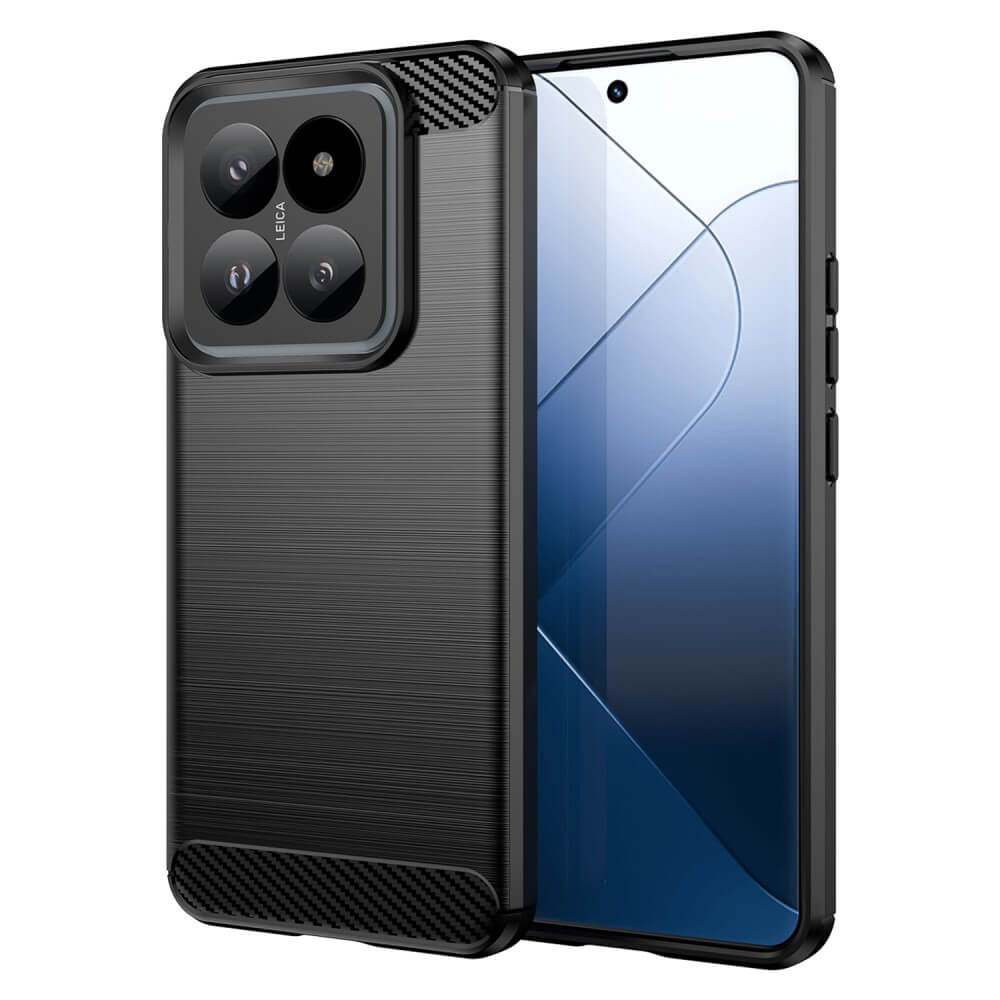 Xiaomi 14 Pro - Coque look métal carbone