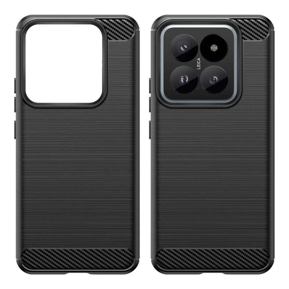 Xiaomi 14 Pro - Coque look métal carbone