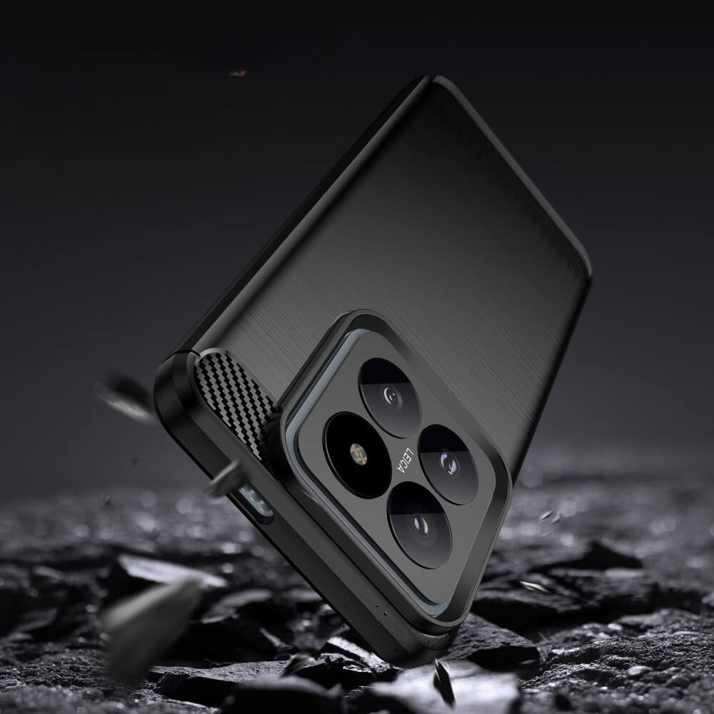 Xiaomi 14 Pro - Coque look métal carbone