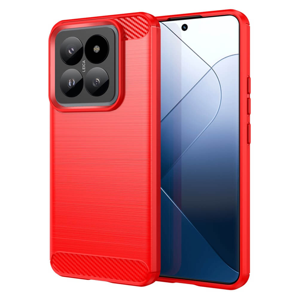 Xiaomi 14 Pro - Coque look métal carbone