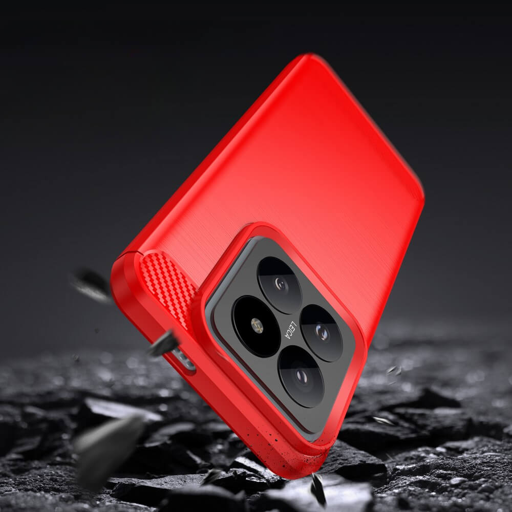 Xiaomi 14 Pro - Coque look métal carbone