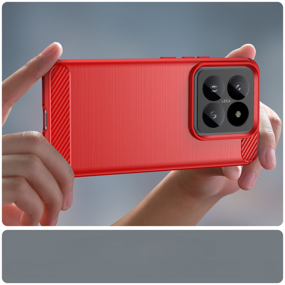 Xiaomi 14 Pro - Coque look métal carbone