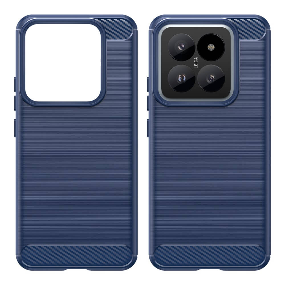 Xiaomi 14 Pro - Coque look métal carbone