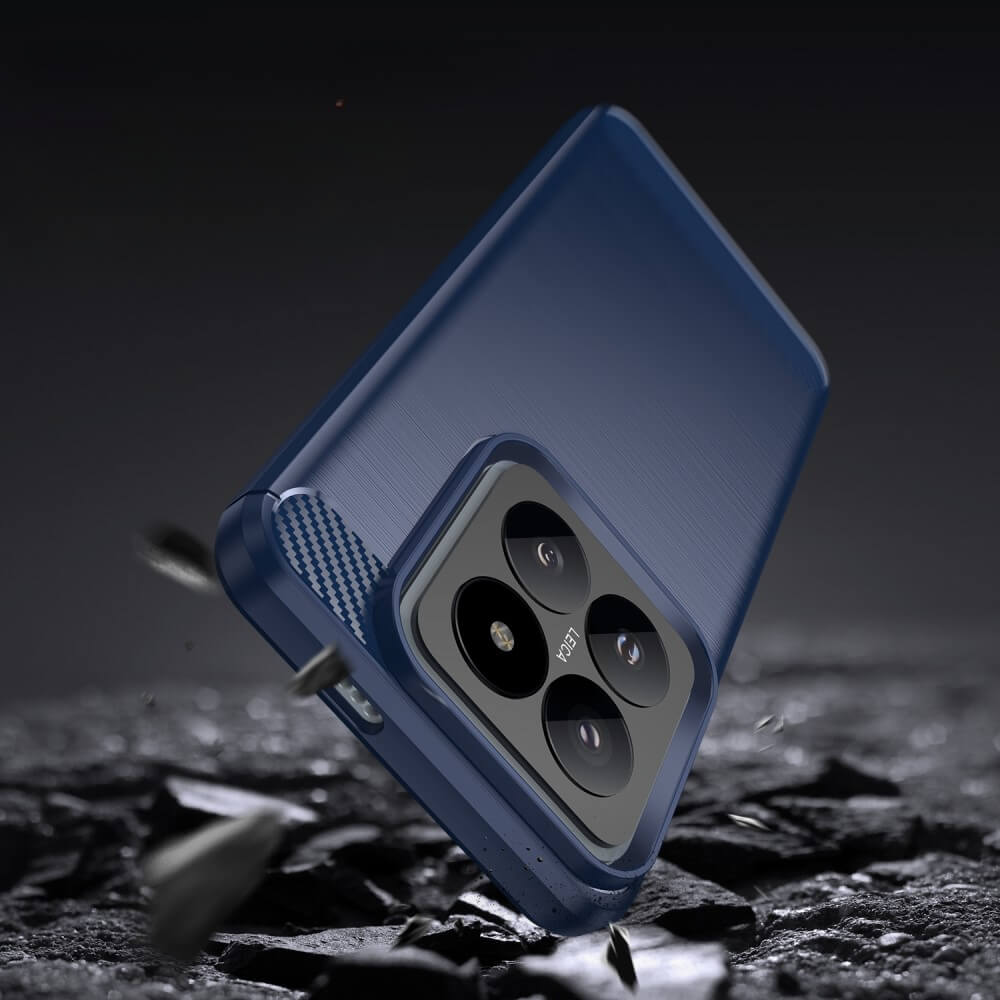 Xiaomi 14 Pro - Coque look métal carbone