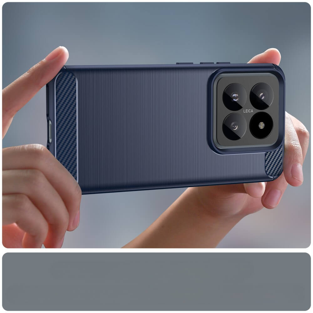 Xiaomi 14 Pro - Coque look métal carbone