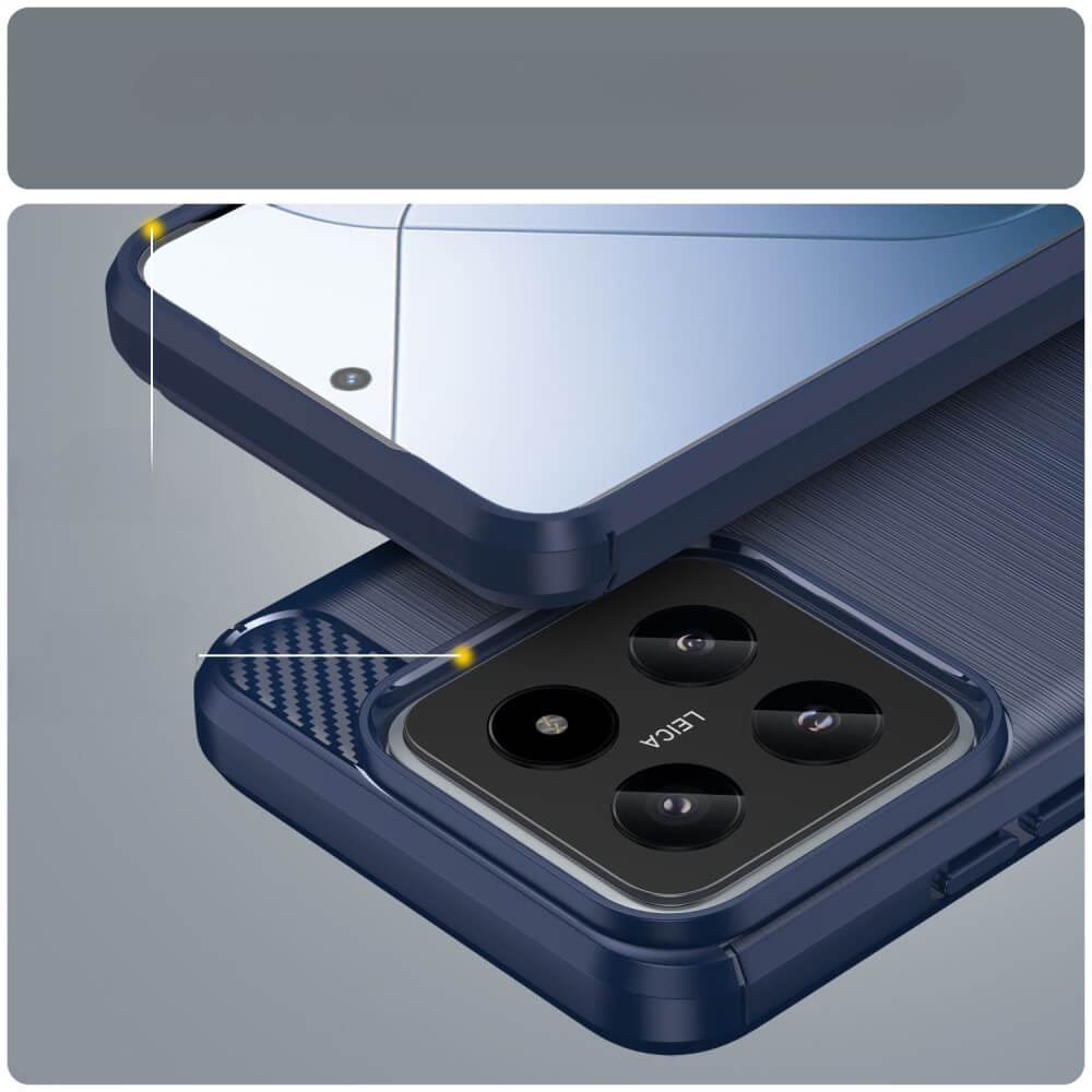 Xiaomi 14 - Metal Carbon Look Case