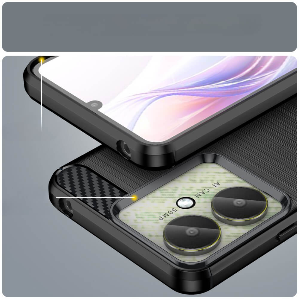 Xiaomi Poco C65 / Redmi 13c - Metal Look Case