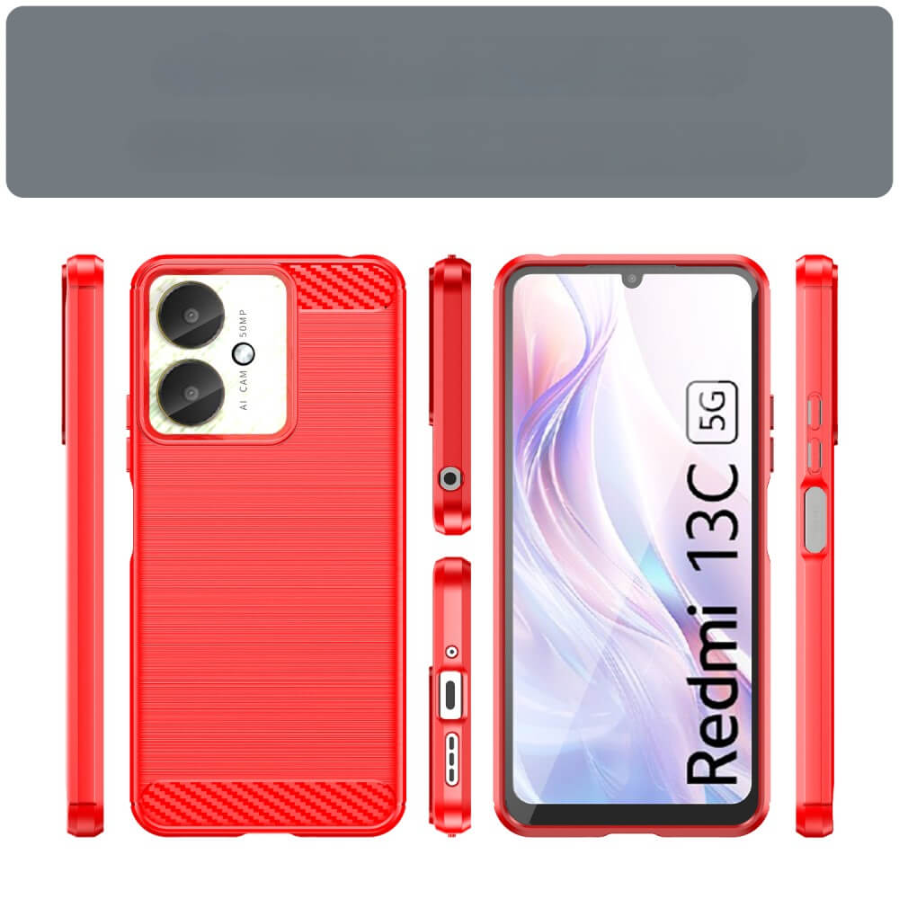 Xiaomi Poco C65 / Redmi 13c - Metal Look Case