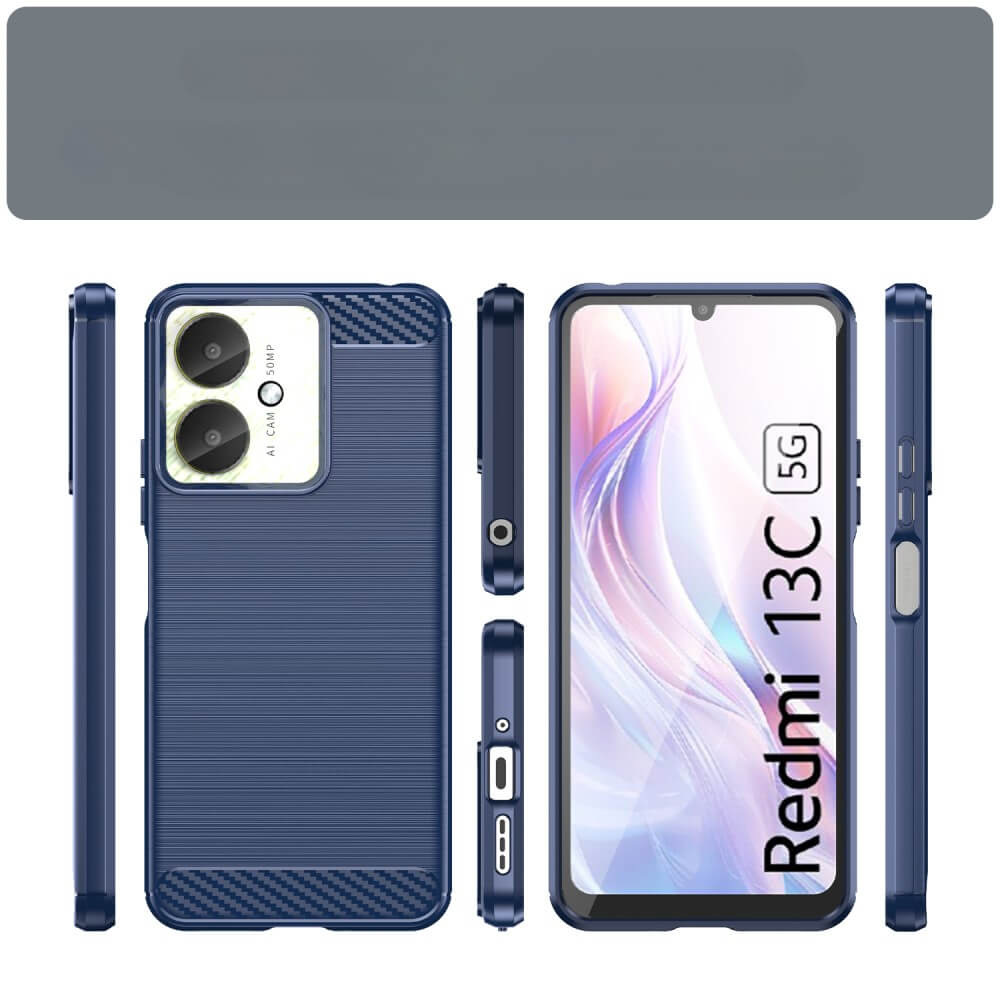 Xiaomi Poco C65 / Redmi 13c - Metal Look Case