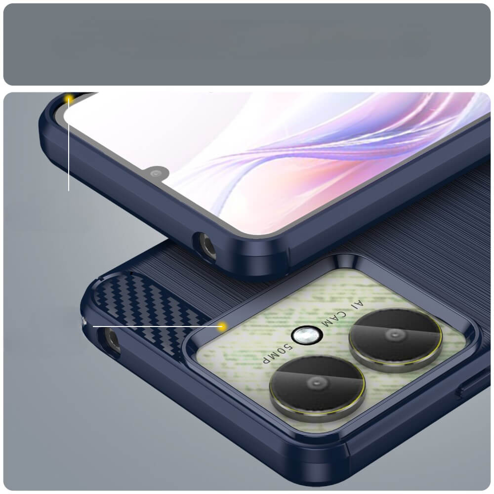 Xiaomi Poco C65 / Redmi 13c - Metal Look Case