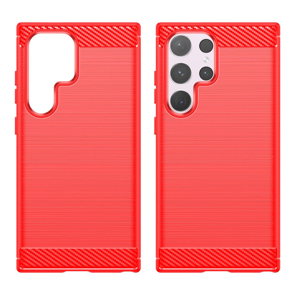 Galaxy S24 Ultra - Coque métal look carbone