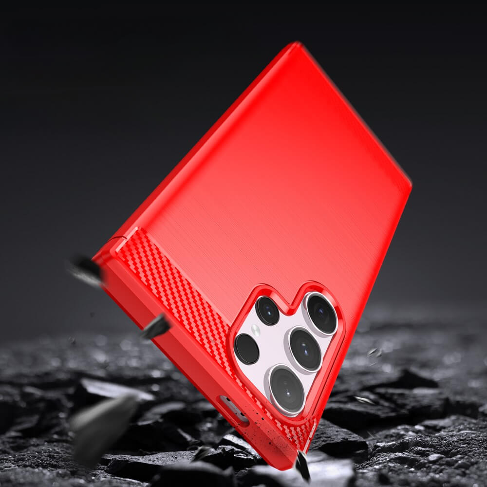 Galaxy S24 Ultra - Coque métal look carbone