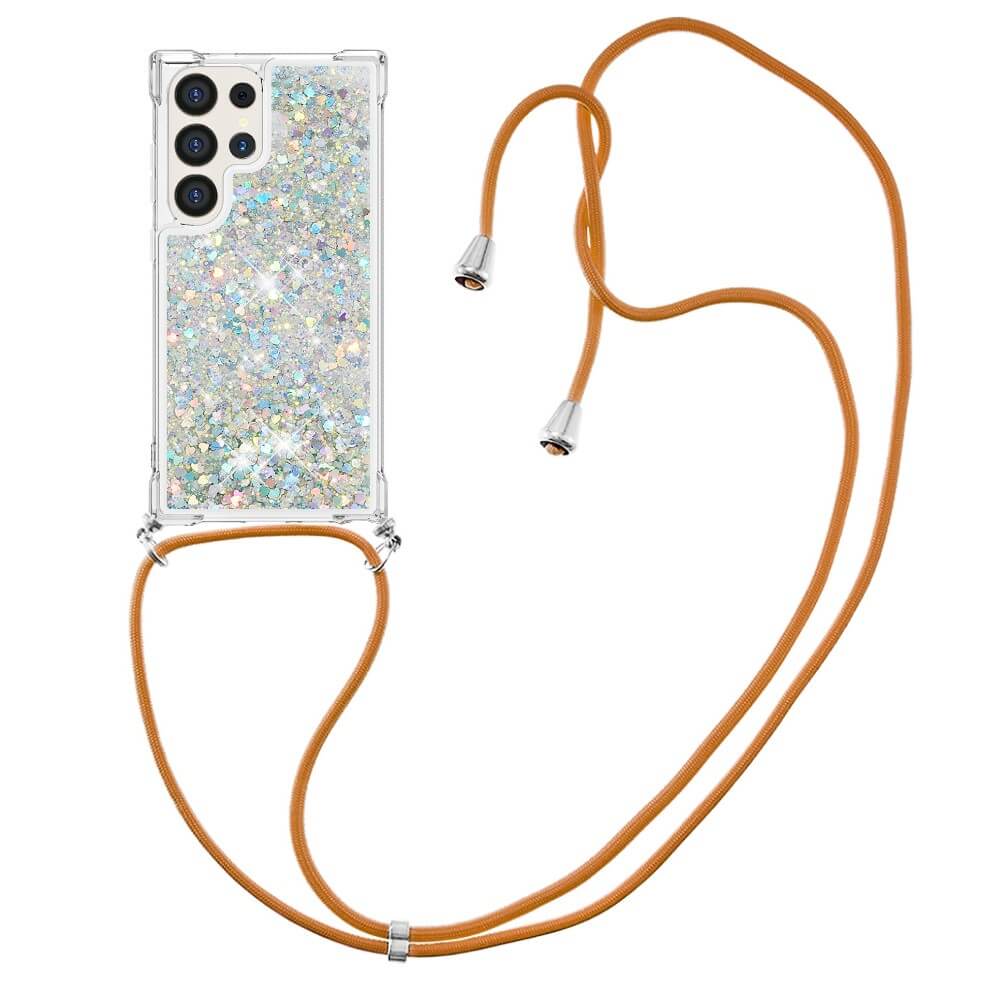 Galaxy S24 Ultra - Glitter Custodia con cordino