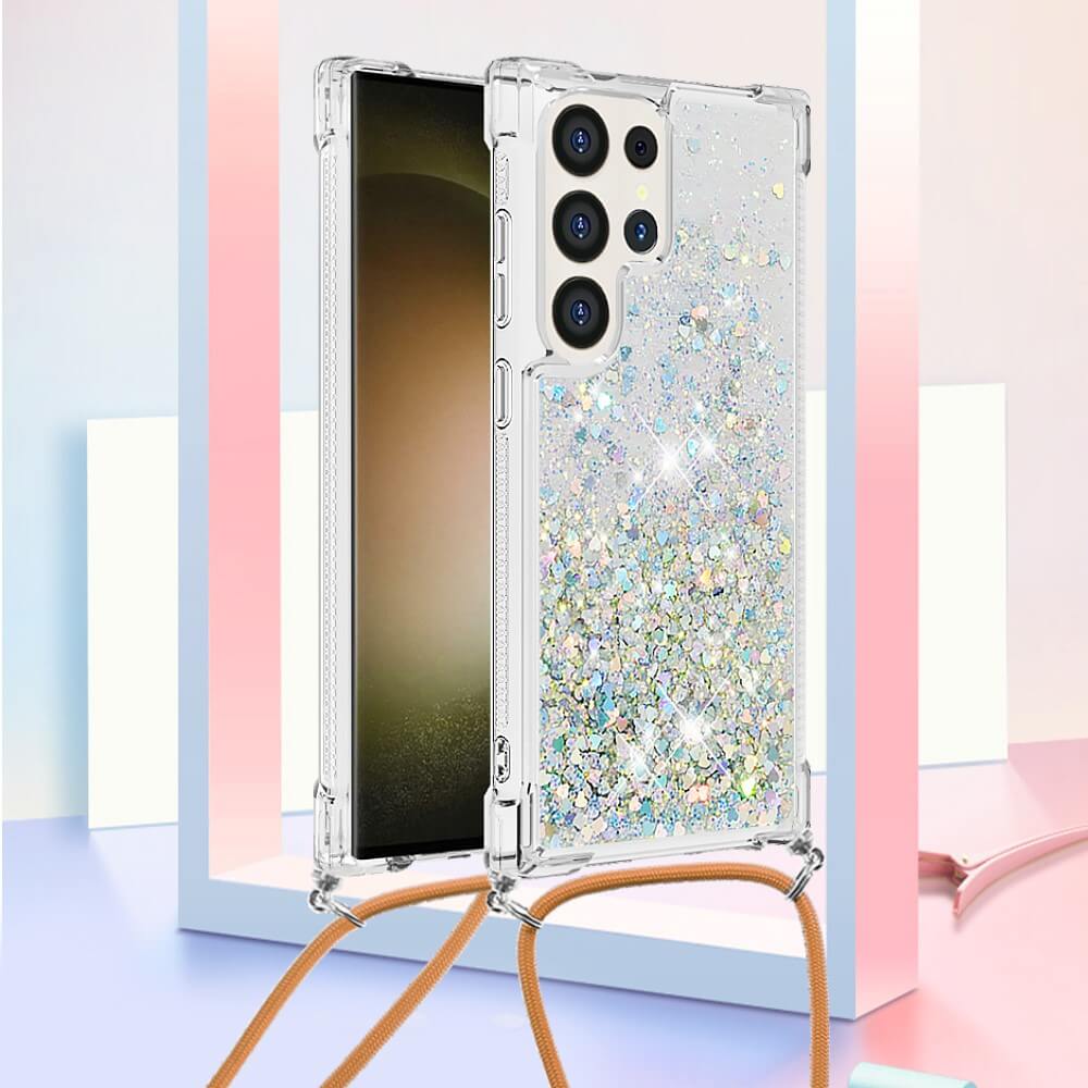Galaxy S24 Ultra - Glitter Custodia con cordino