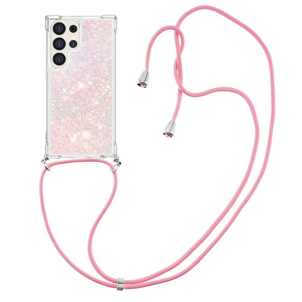 Galaxy S24 Ultra - Glitter Custodia con cordino