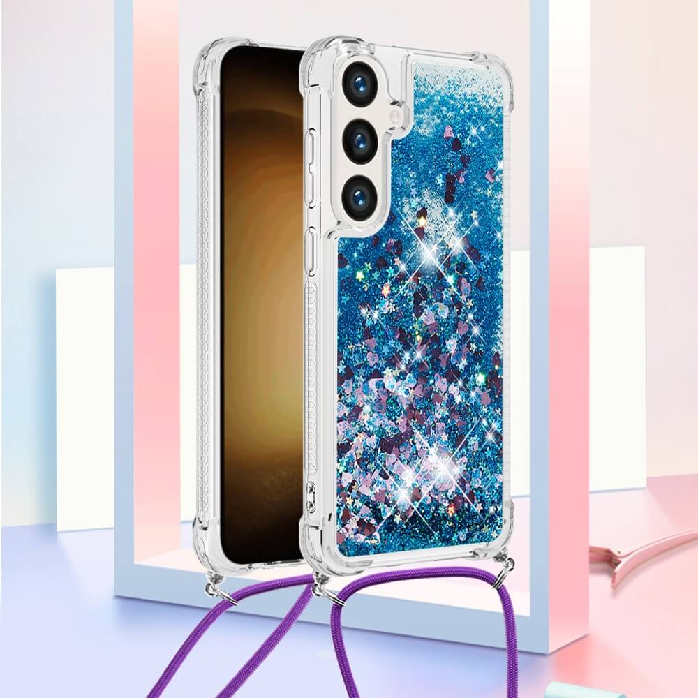 Galaxy S24+ - Glitter custodia con cordino