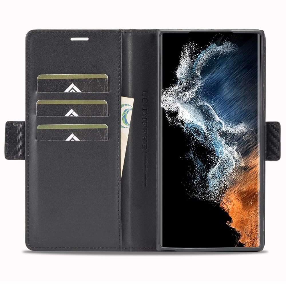 Galaxy S24 Ultra - LC.IMEEKE Custodia Carbon Fiber