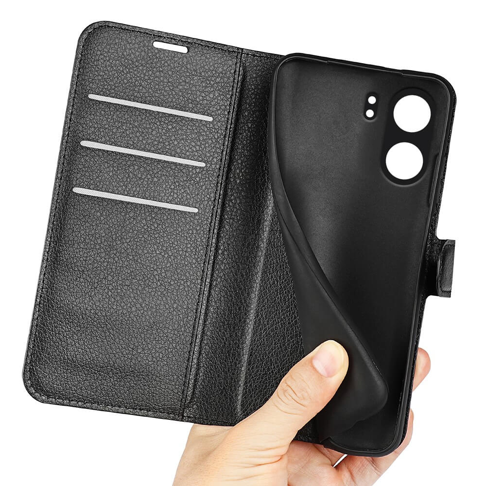 Xiaomi Poco C65 / Redmi 13C - Leather Case Cover
