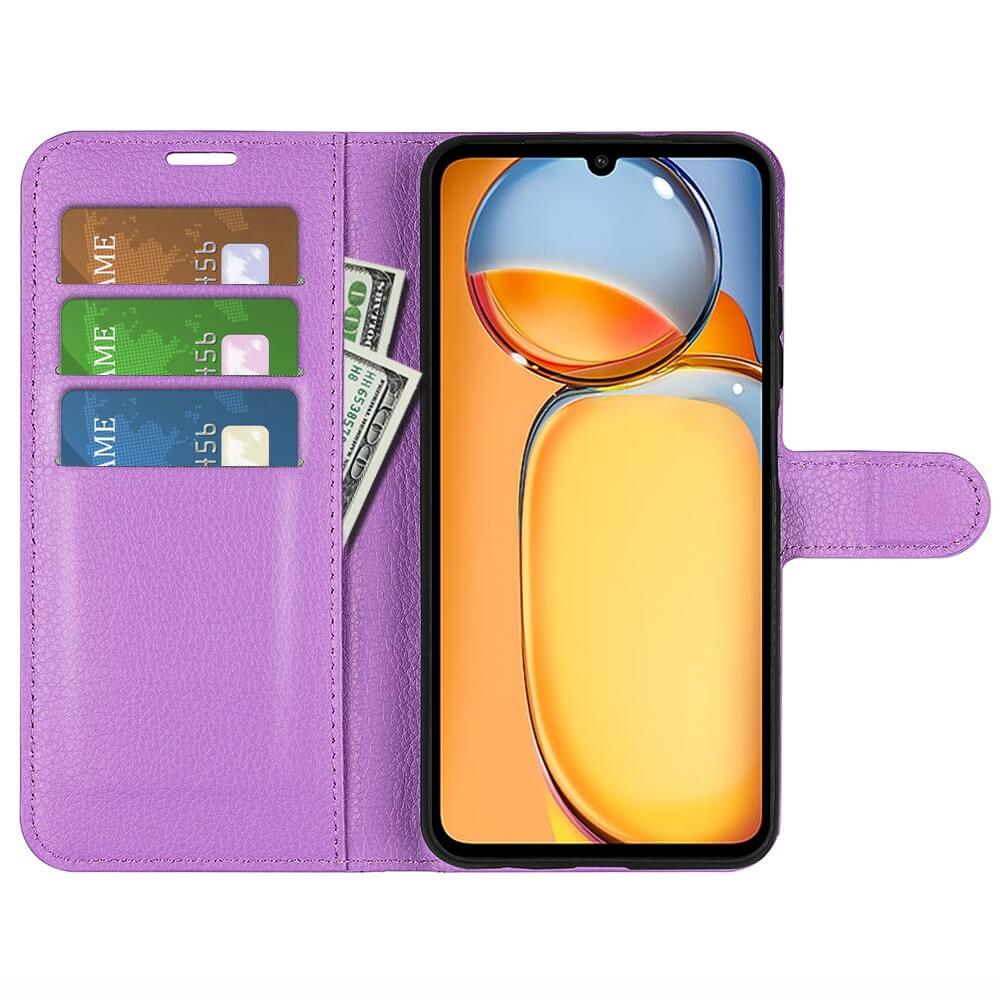 Xiaomi Poco C65 / Redmi 13C - Leather Case Cover