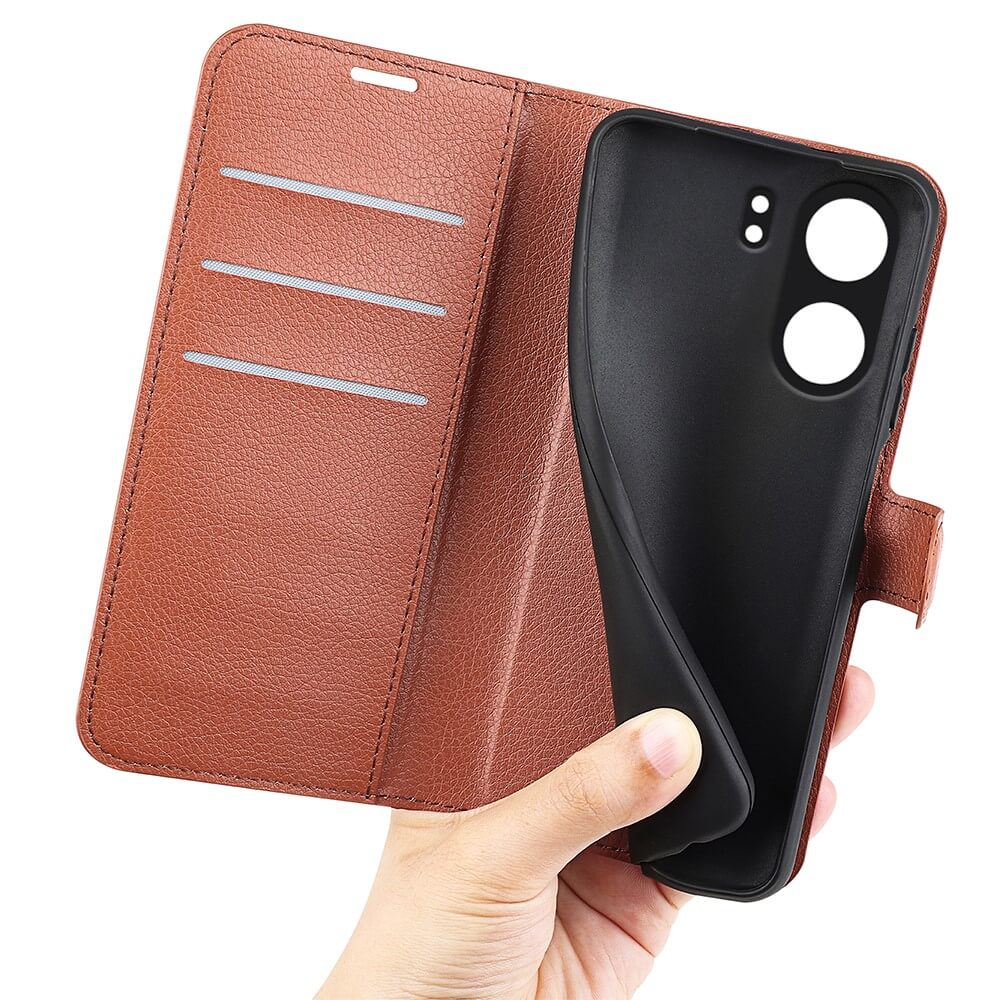 Xiaomi Poco C65 / Redmi 13C - Leather Case Cover
