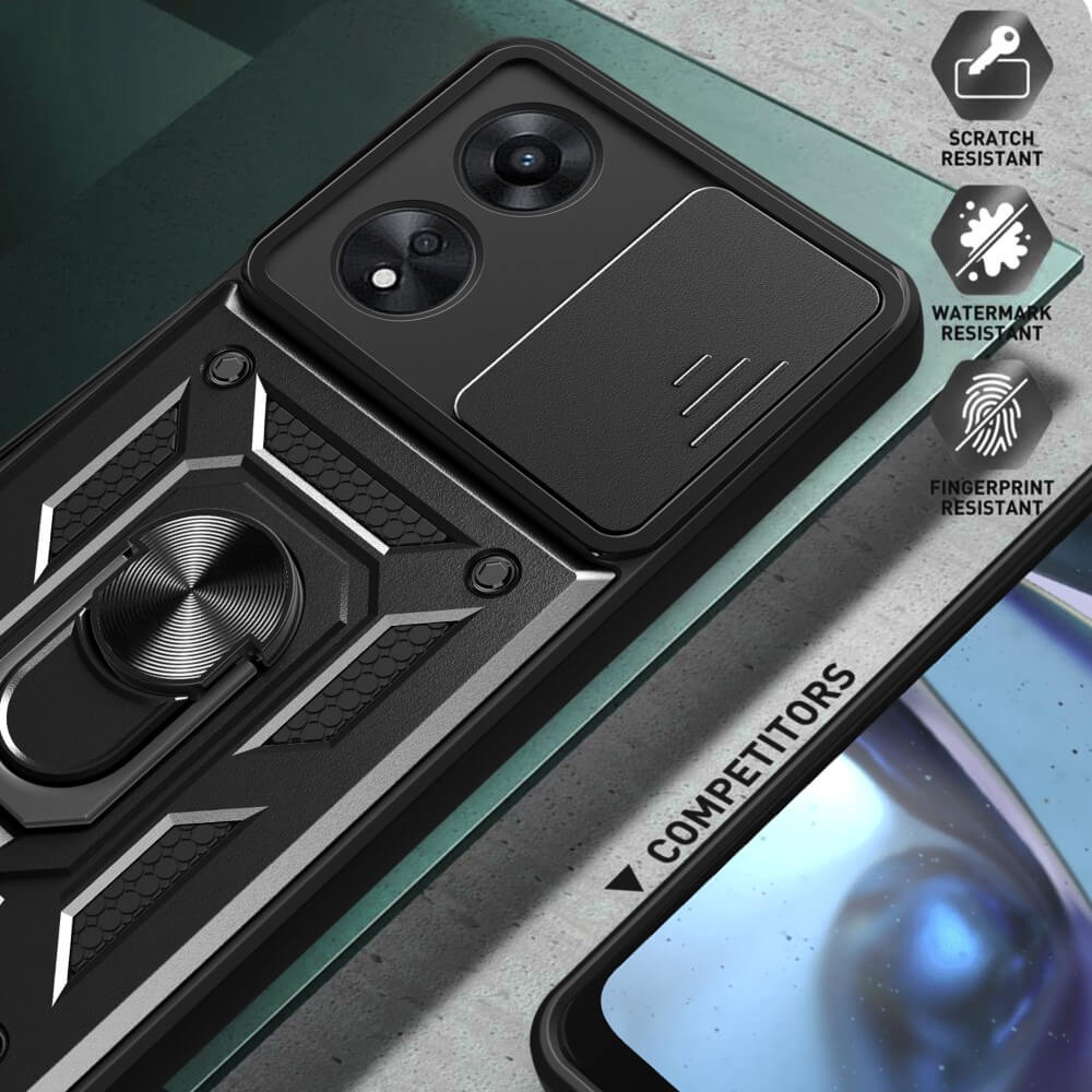 OPPO A58 4G - Custodia Armor con kickstand