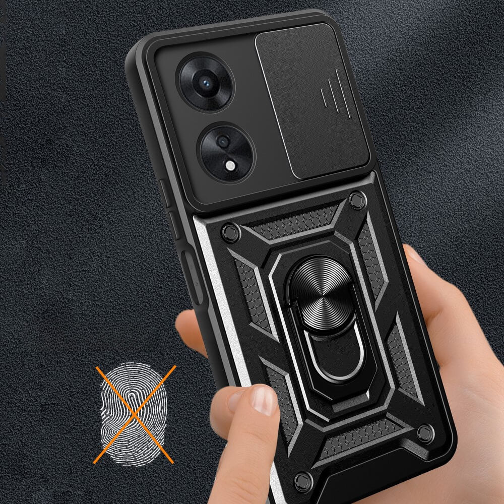 OPPO A58 4G - Custodia Armor con kickstand