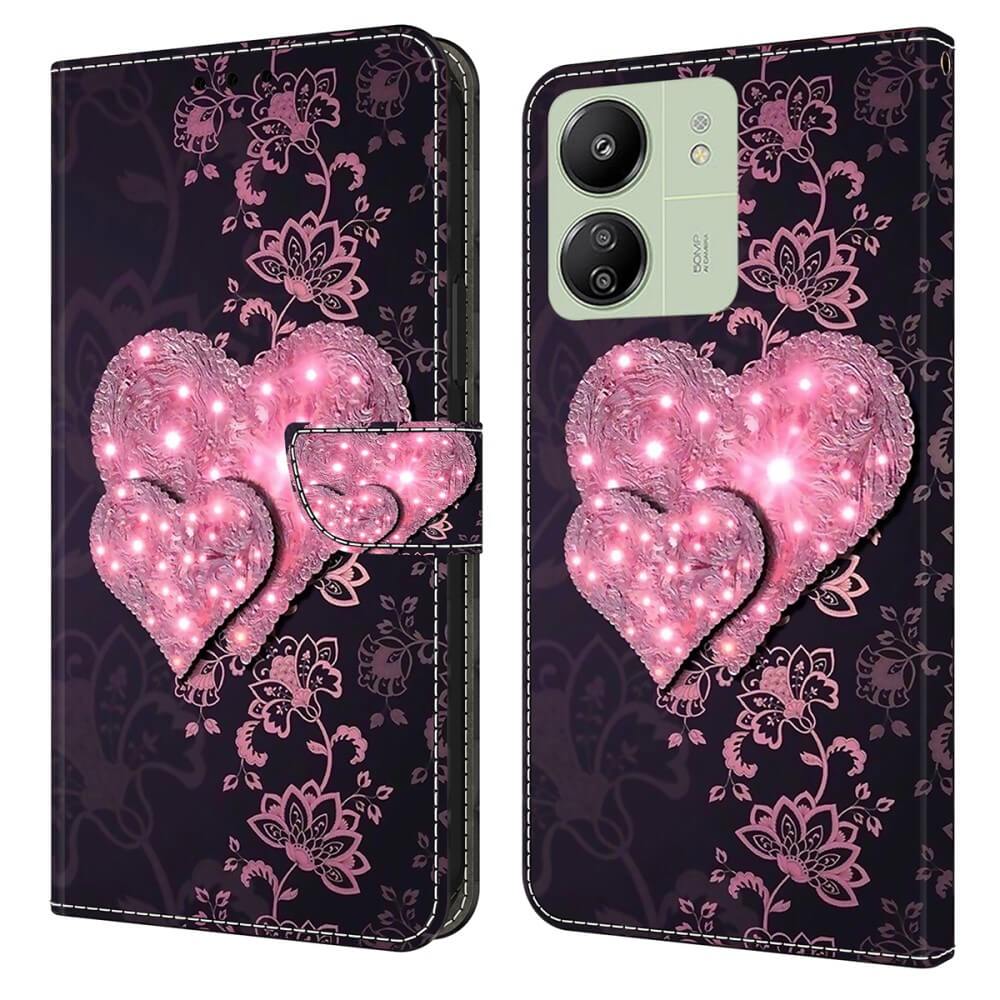 Xiaomi Poco C65 / Redmi 13C - 3D-Effekt Etui Herzen