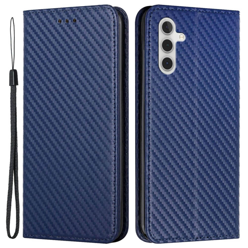 Galaxy S24 - Carbon Look Flip Case Cover