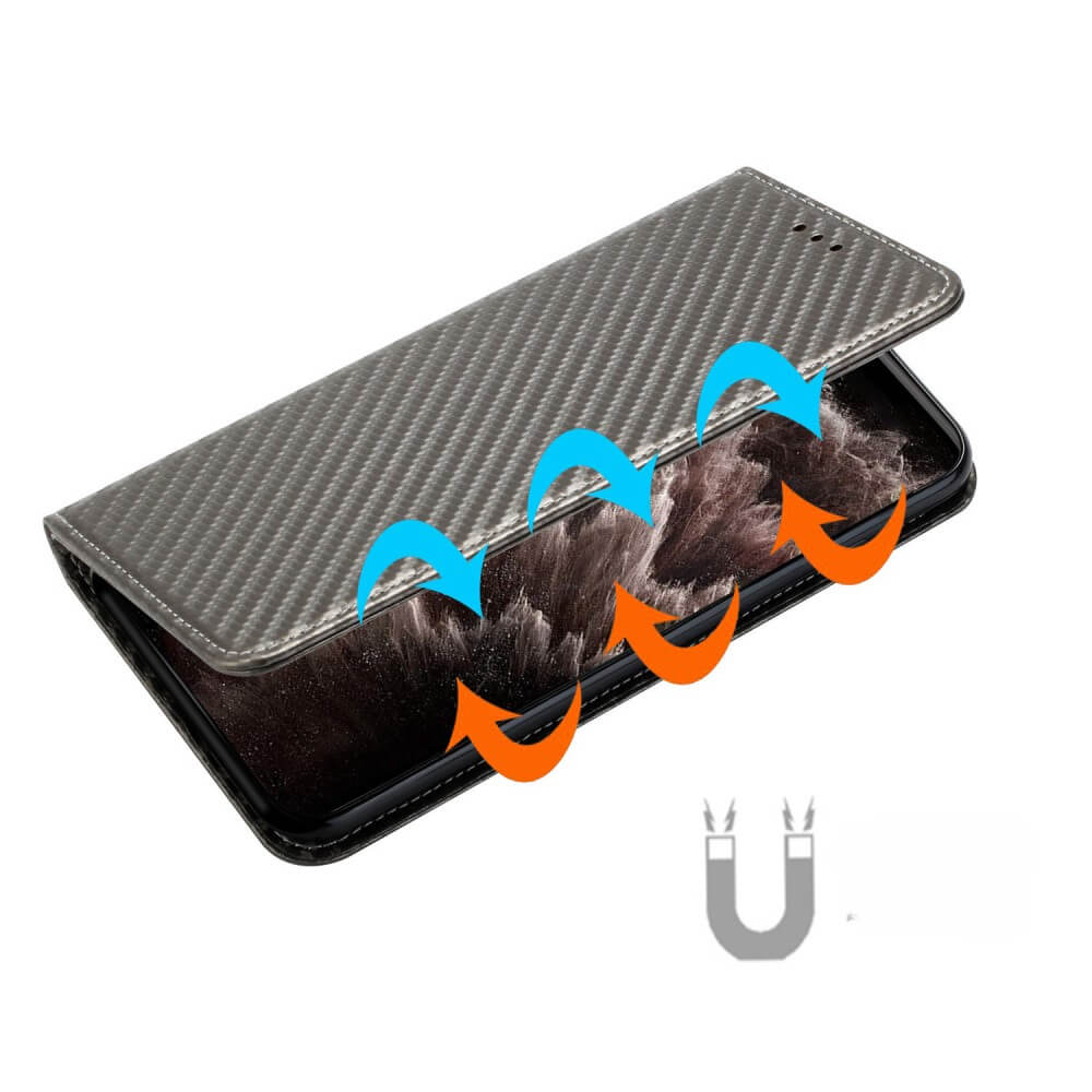 Galaxy S24 - Carbon Look Flip Case Cover