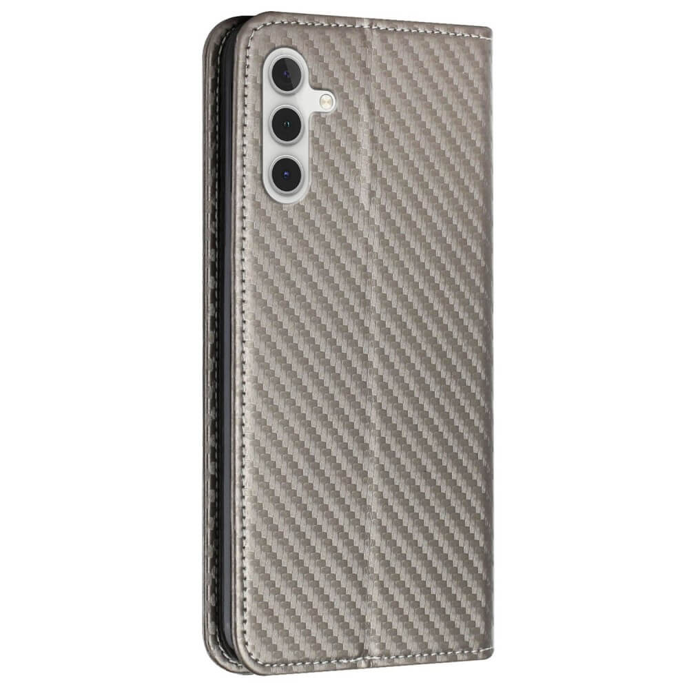 Galaxy S24 - Carbon Look Flip Case Cover