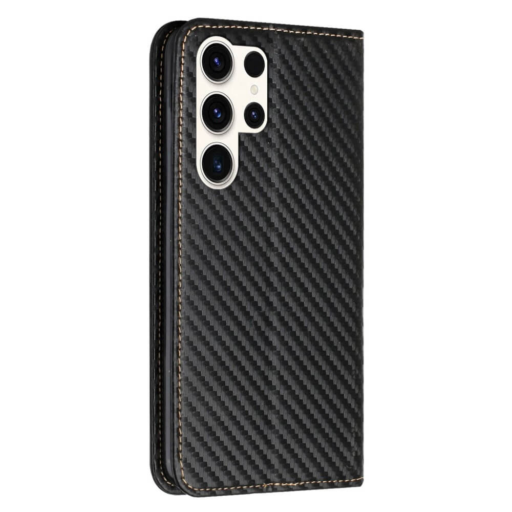 Galaxy S24 Ultra- Carbon Look Flip Case Cover
