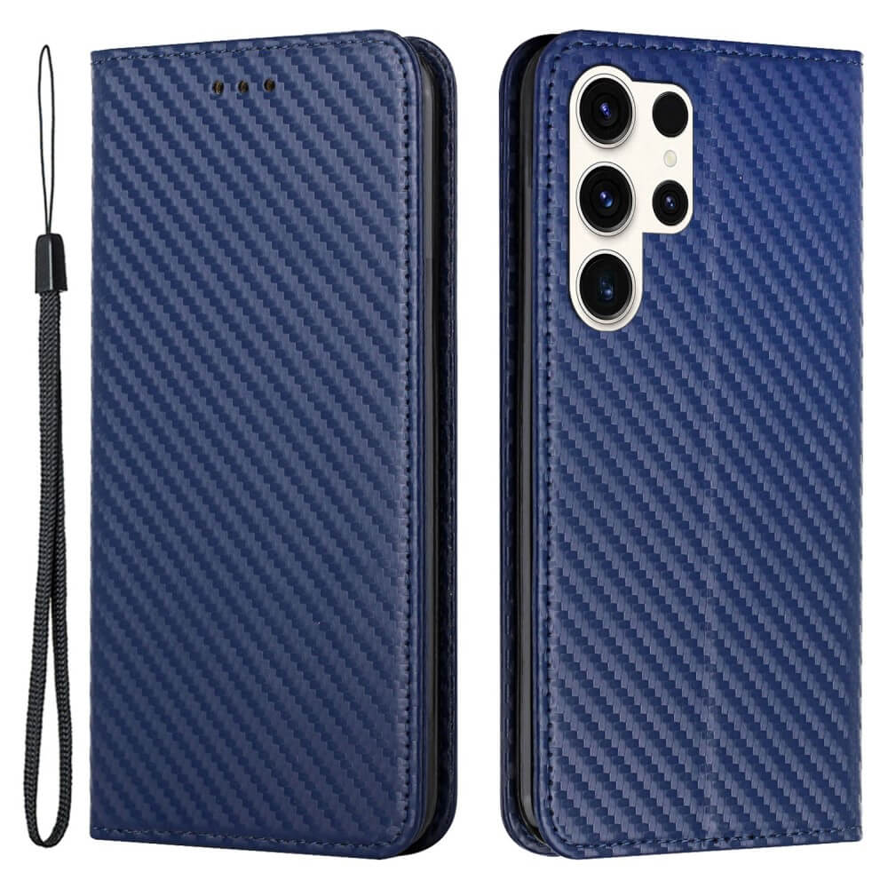 Galaxy S24 Ultra- Carbon Look Flip Case Cover