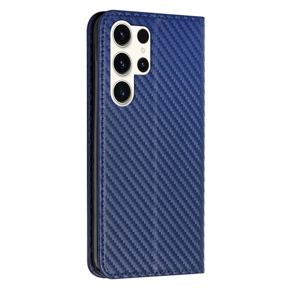 Galaxy S24 Ultra- Carbon Look Flip Case Cover