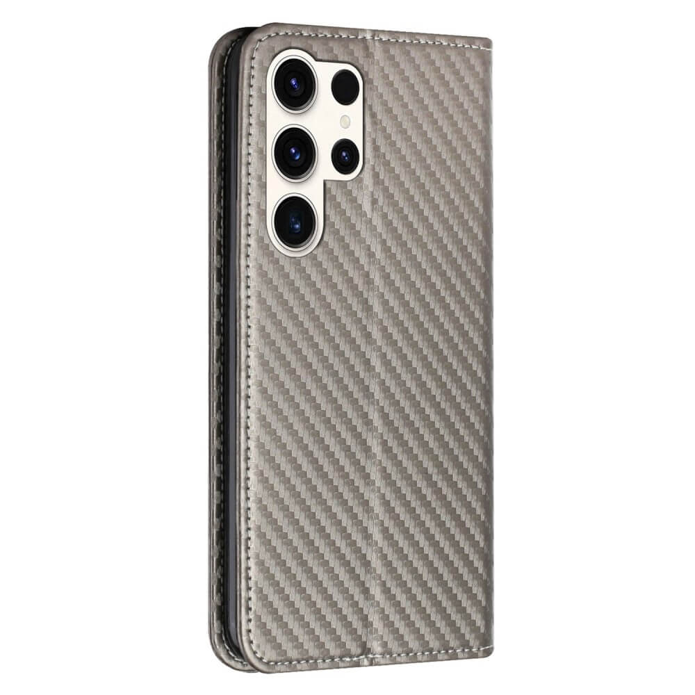 Galaxy S24 Ultra- Carbon Look Flip Case Cover