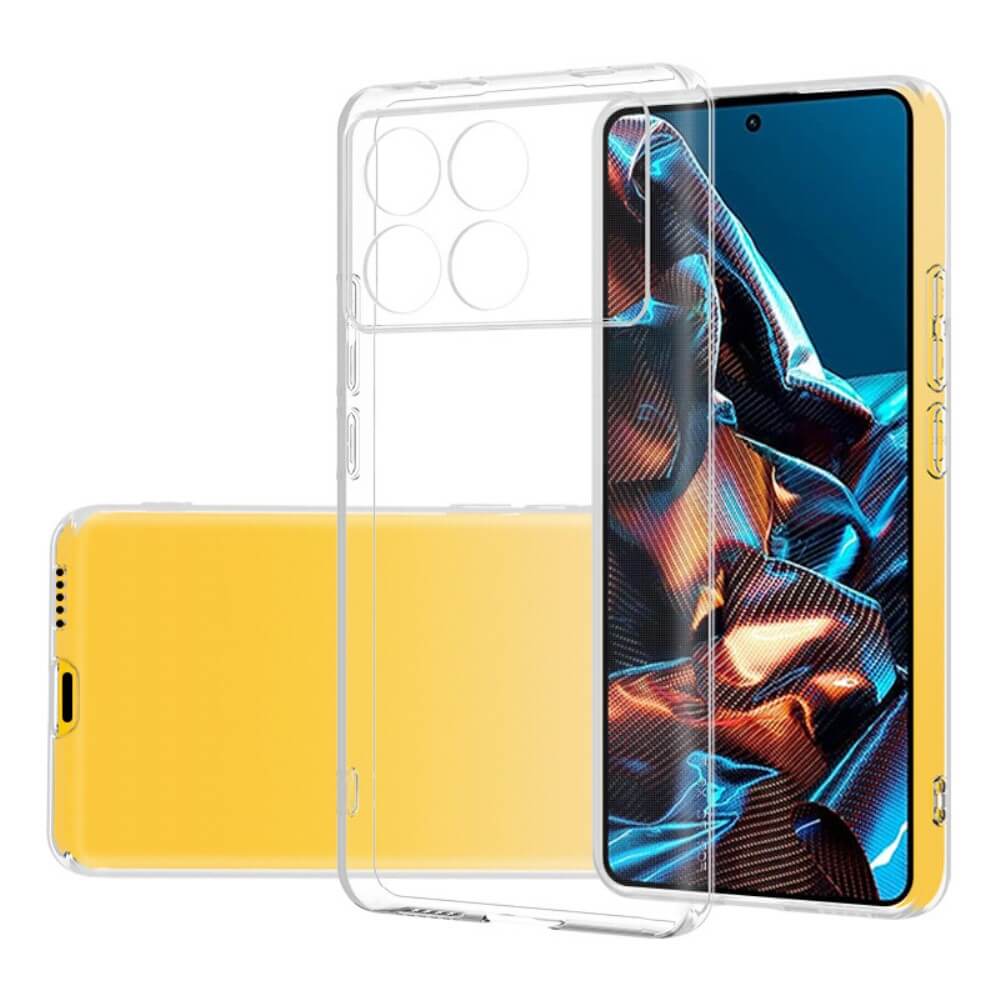 Xiaomi Poco X6 Pro - Silikon Gummi Case transparent