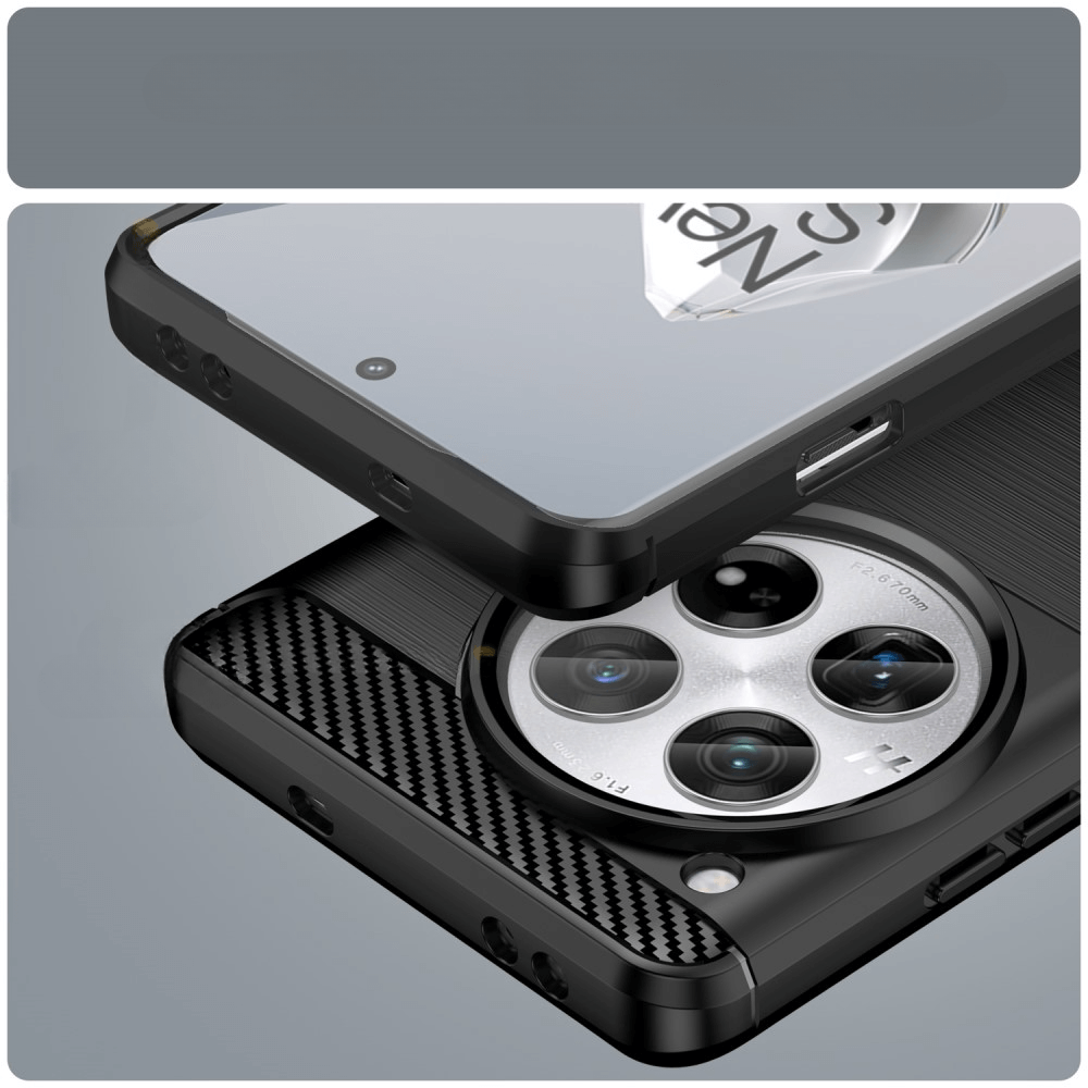 Oneplus 12R - Metal Carbon Look Case