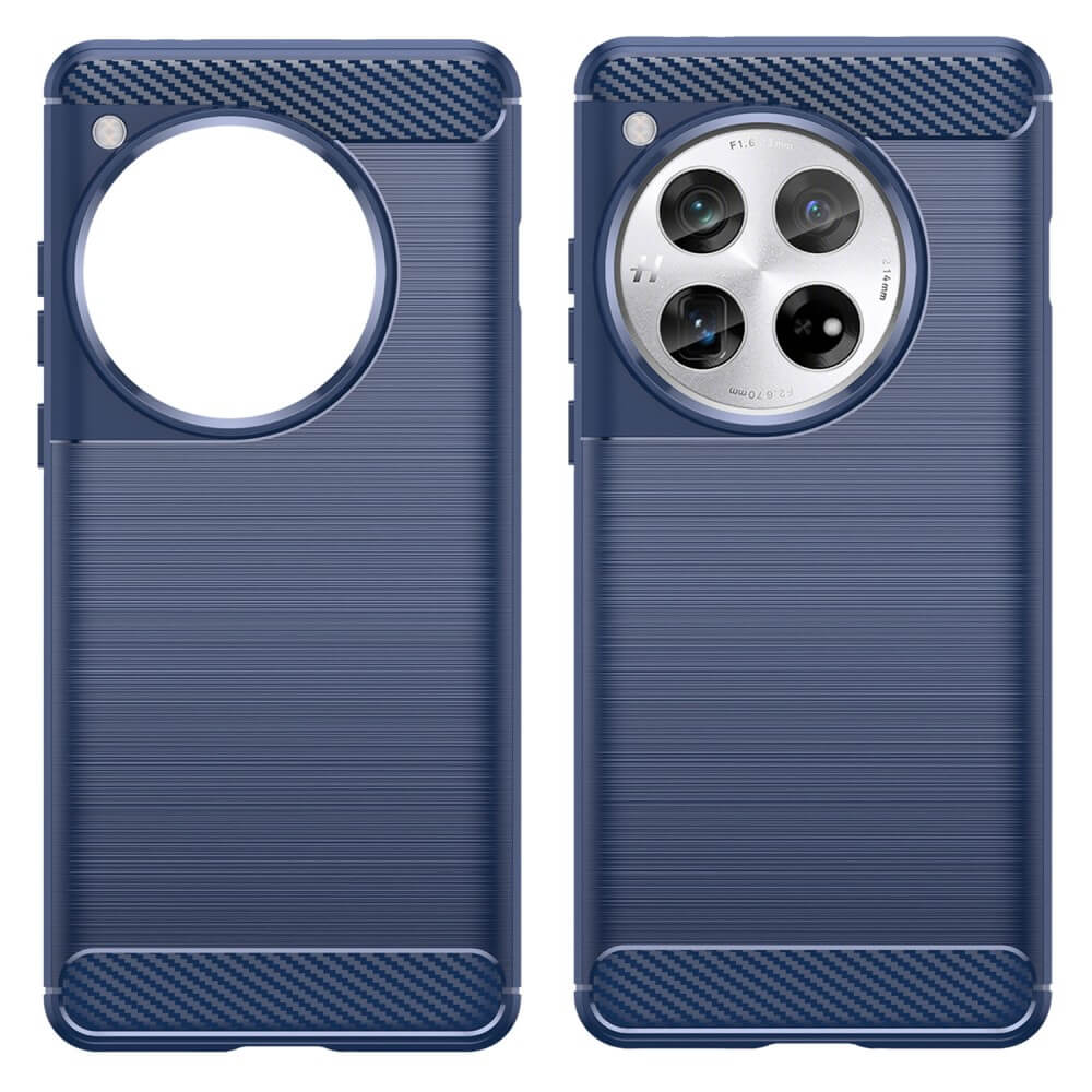 Oneplus 12 - Cover in look metallo carbonio