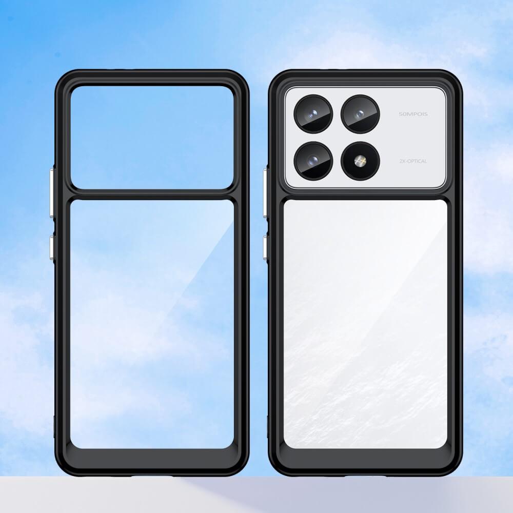 Xiaomi Poco F6 Pro - Protective Acrylic Phone Case with Raised Edge