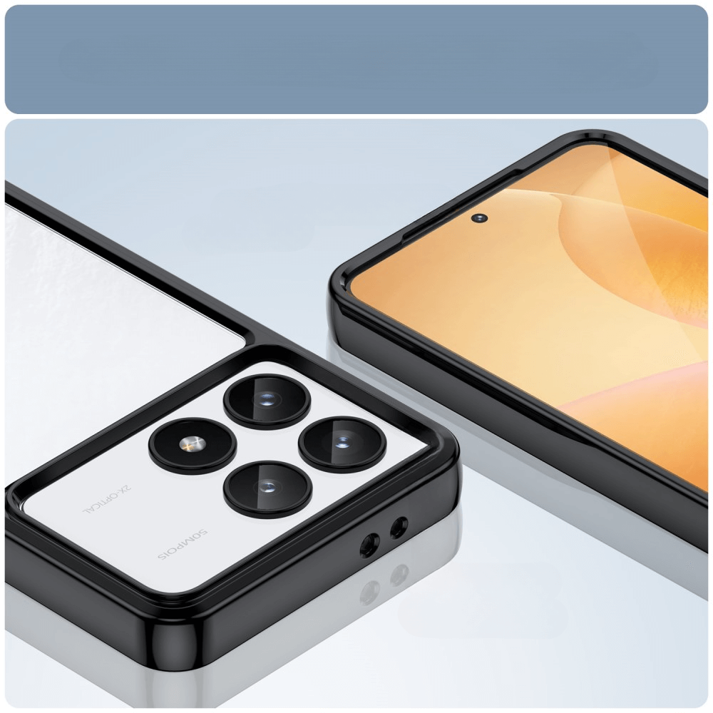 Xiaomi Poco F6 Pro - Protective Acrylic Phone Case with Raised Edge