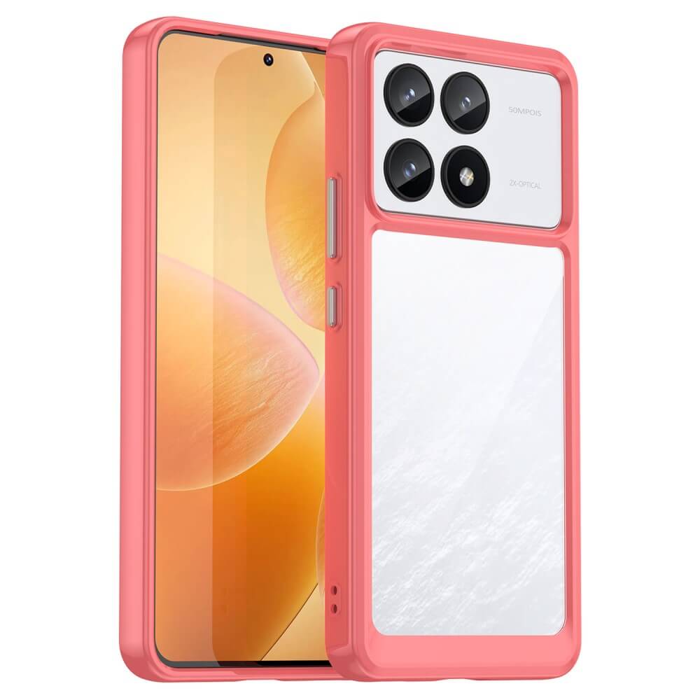 Xiaomi Poco F6 Pro - Protective Acrylic Phone Case with Raised Edge