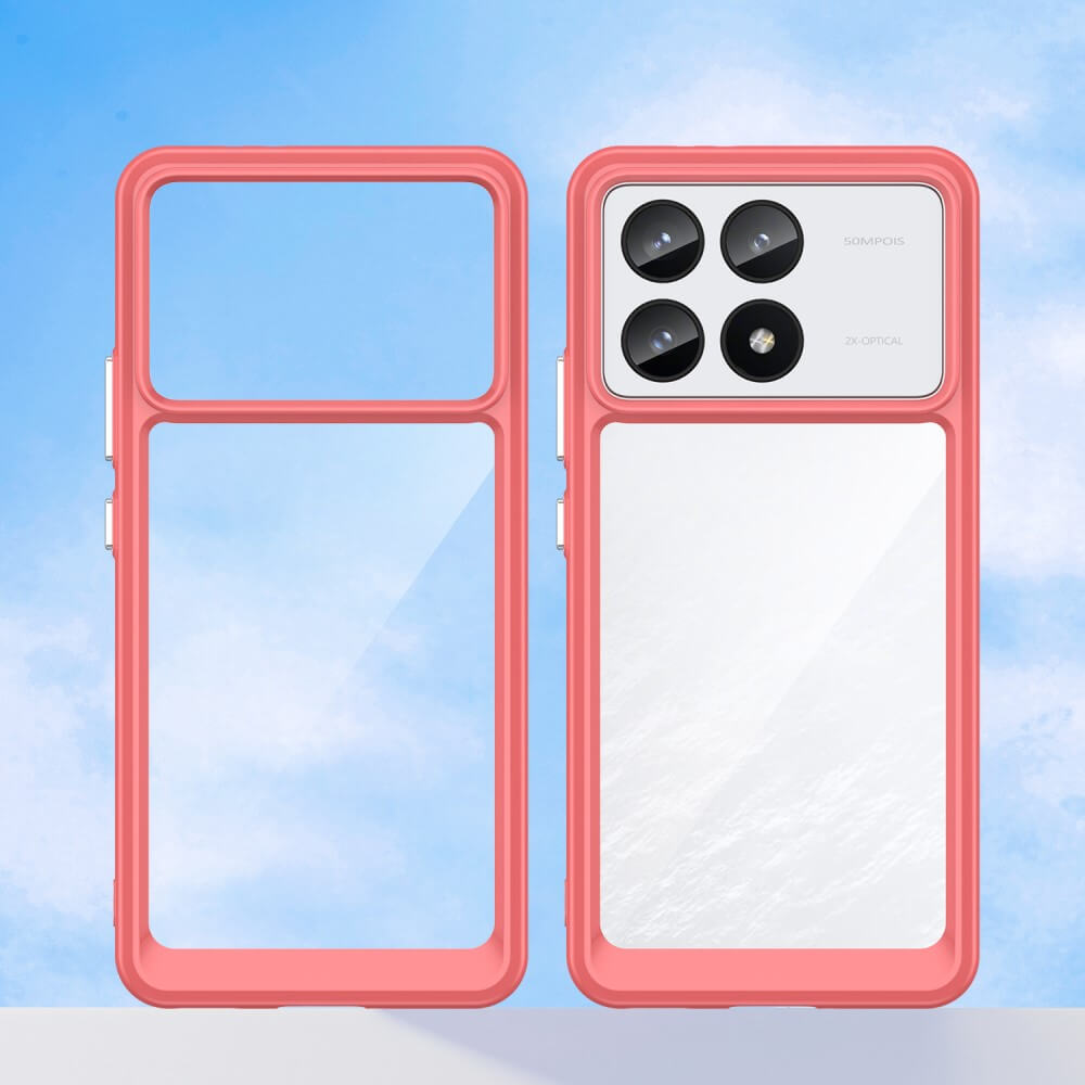 Xiaomi Poco F6 Pro - Protective Acrylic Phone Case with Raised Edge