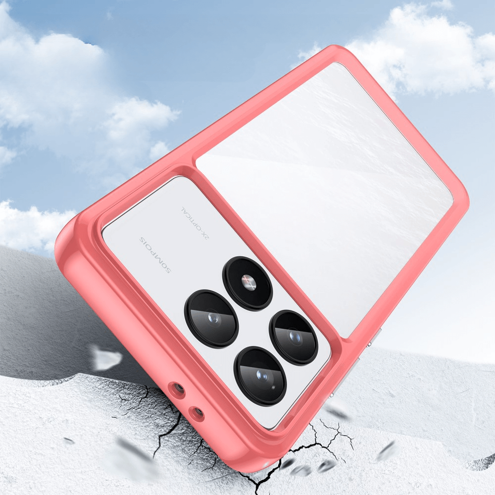 Xiaomi Poco F6 Pro - Protective Acrylic Phone Case with Raised Edge