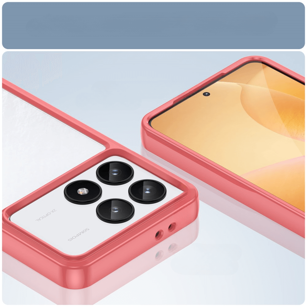 Xiaomi Poco F6 Pro - Protective Acrylic Phone Case with Raised Edge