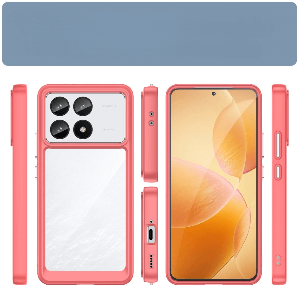 Xiaomi Poco F6 Pro - Protective Acrylic Phone Case with Raised Edge