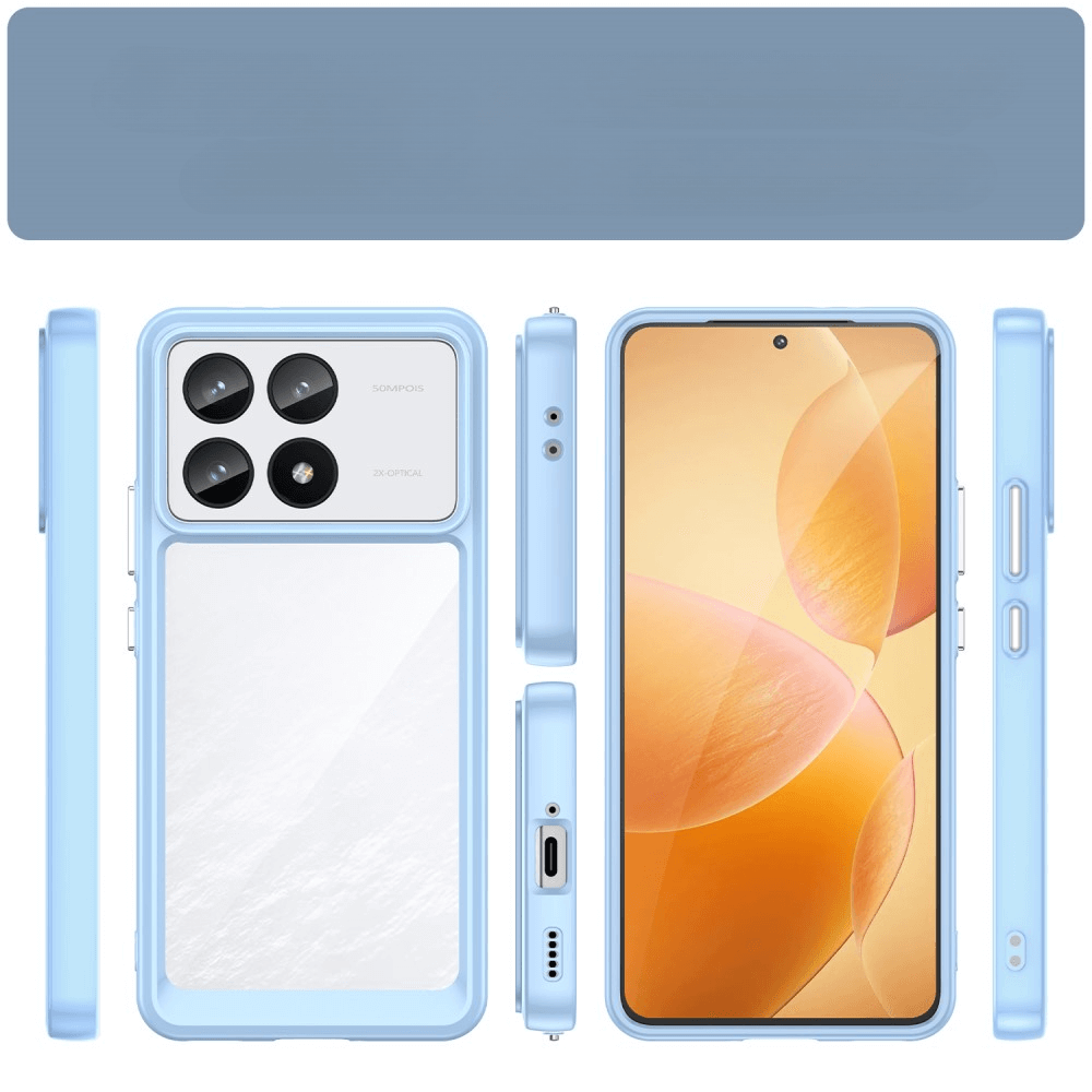 Xiaomi Poco F6 Pro - Protective Acrylic Phone Case with Raised Edge