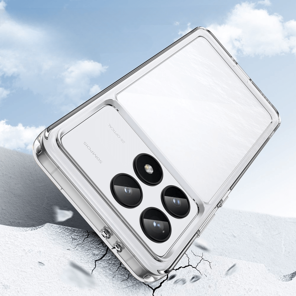 Xiaomi Poco F6 Pro - Protective Acrylic Phone Case with Raised Edge