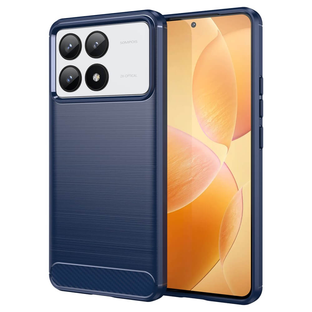 Xiaomi Poco F6 Pro - Metal Carbon Look Case