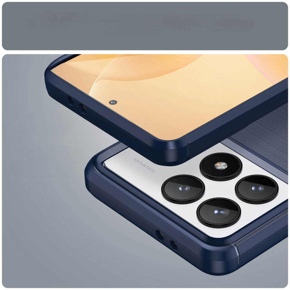 Xiaomi Poco F6 Pro - Metal Carbon Look Case