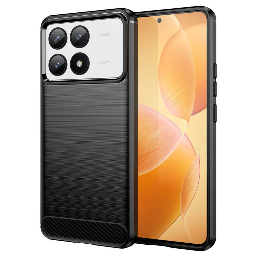 Xiaomi Poco F6 Pro - Metal Carbon Look Case